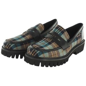 Bibi Lou Dylan Plaid Penny Loafers
